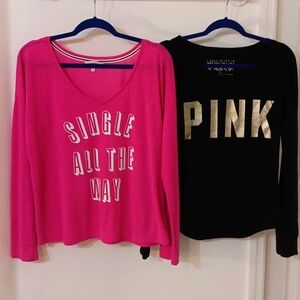 Victoria Secret size L.long sleeve night shirt